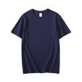 Men's Brand New T-shirt Short Sleeve Pure Color T-shirts navy