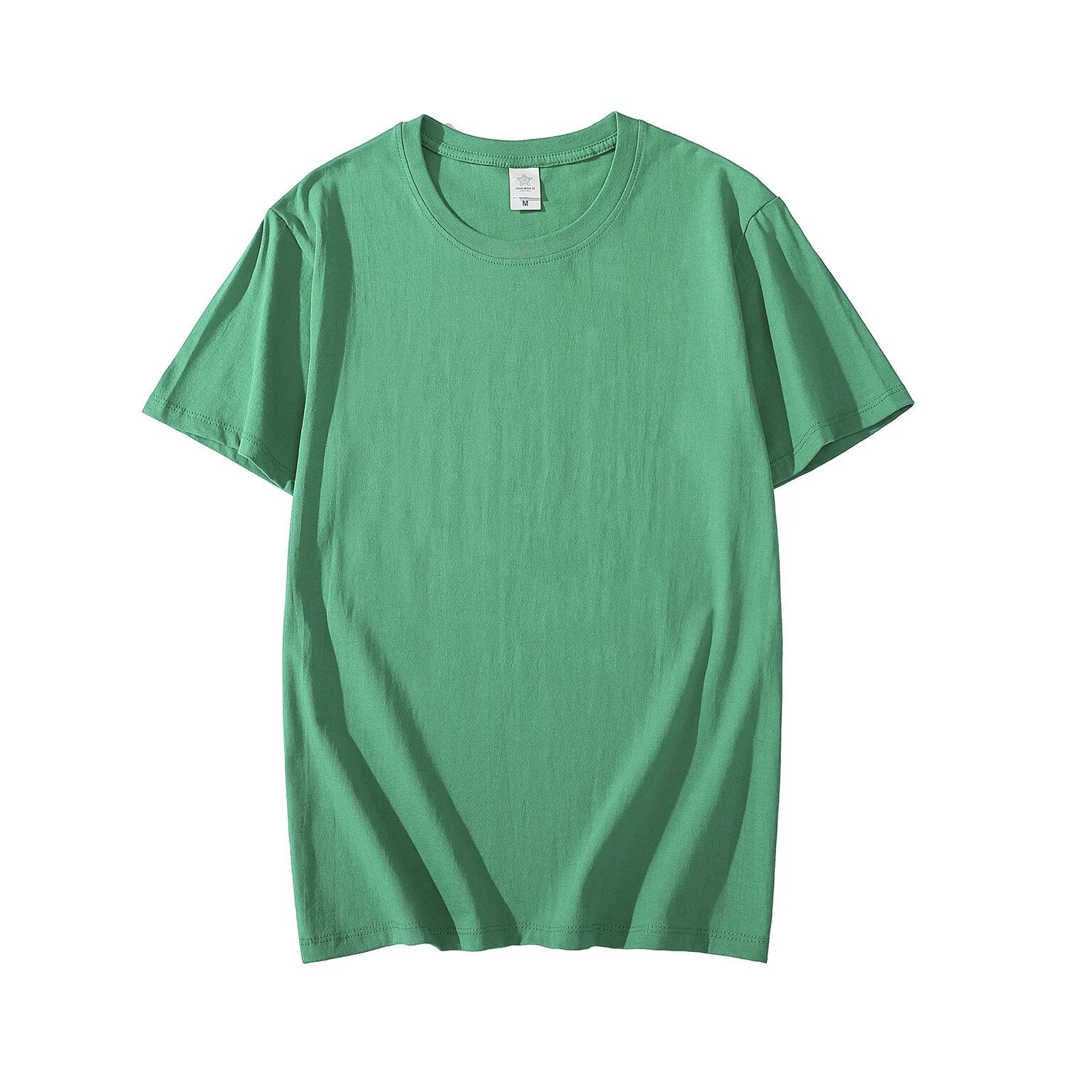Men's Brand New T-shirt Short Sleeve Pure Color T-shirts green